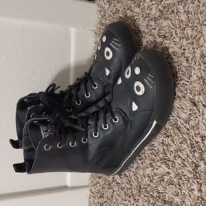 T.U.K. Black Kitty Sneaker Boots